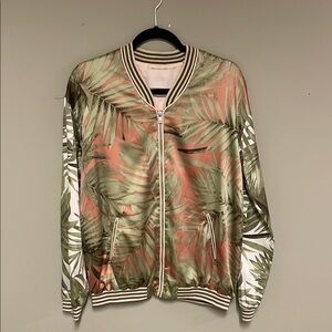Scotch & Soda Leaf Print Bomber Jacket – Size M/3